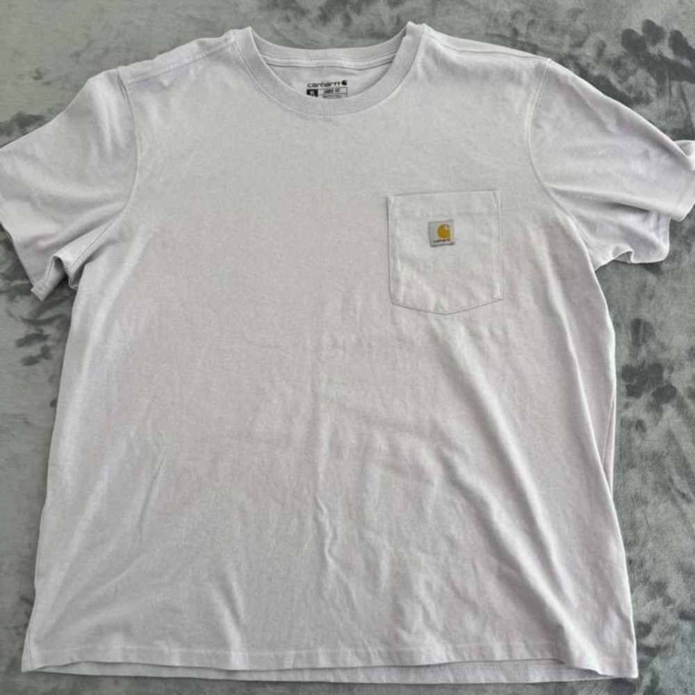 Carhartt K87 Workwear Pocket T-Shirt Loose Fit Lavender Men's XL 100% Cotton